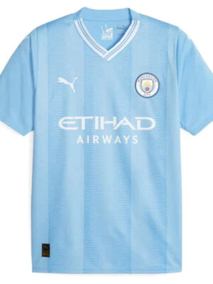 Camisa Manchester City Home 23/24 s/n° Torcedor Masculina - Azul